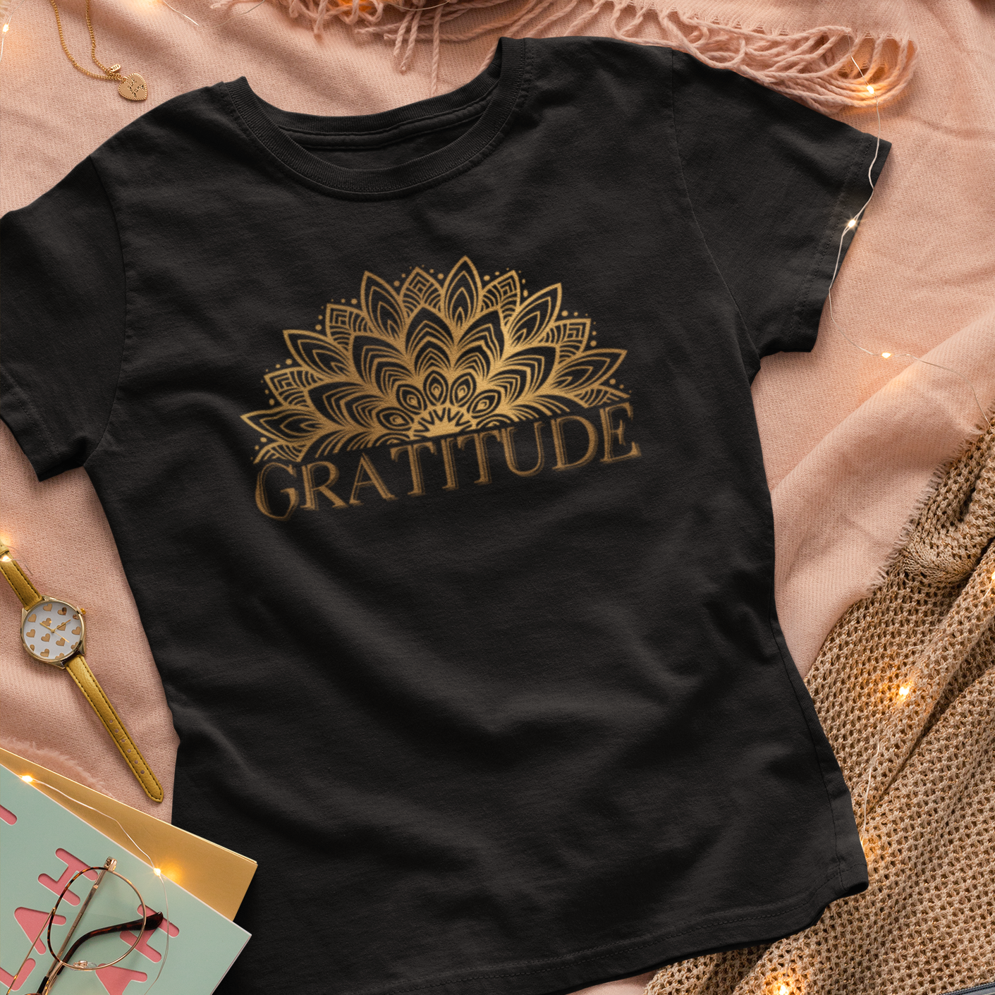 Story of Awakening Lifestyle Community Spirituality Relationships Love Light Meditation Oneness Earth Balance Healing Shop Store Charity Tree Nature Read Write T shirt Tops Tees Clothing Women Horoscope Organic Cotton Gratitude Grateful Mandala Quote