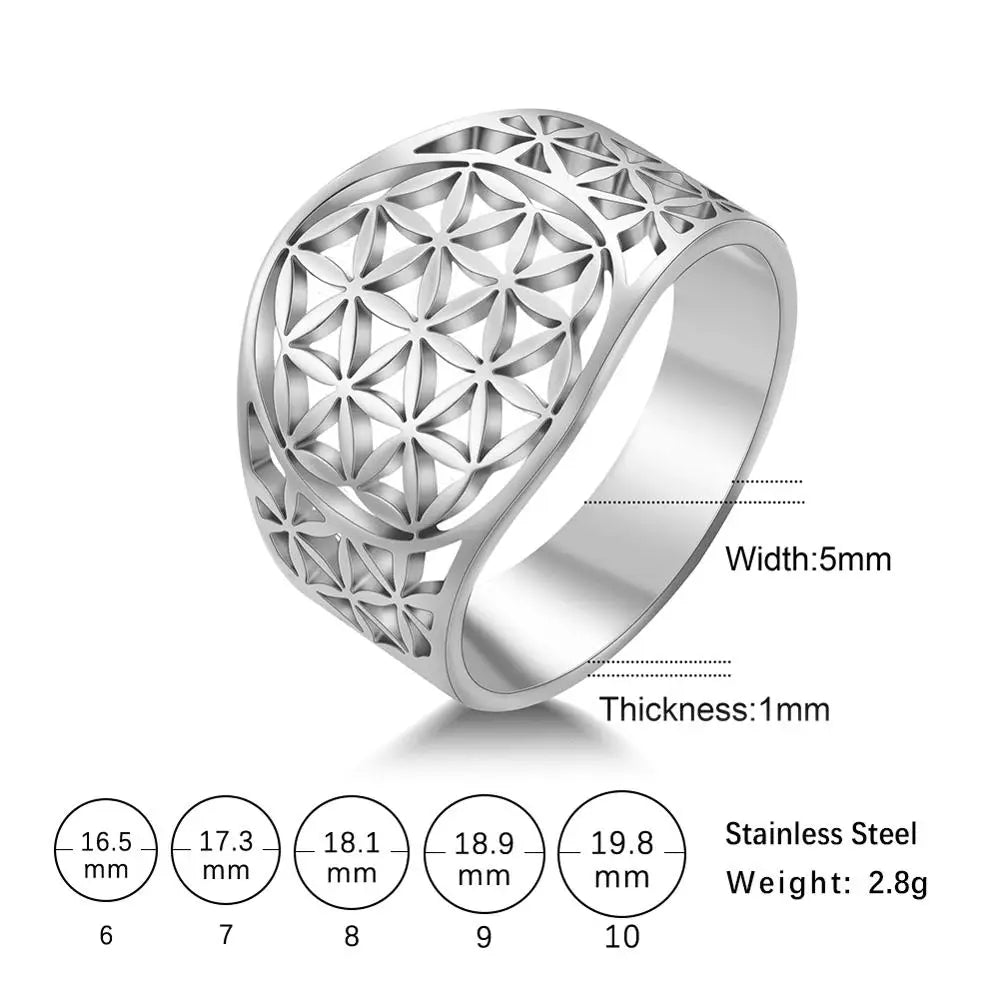 Flower of Life Ring