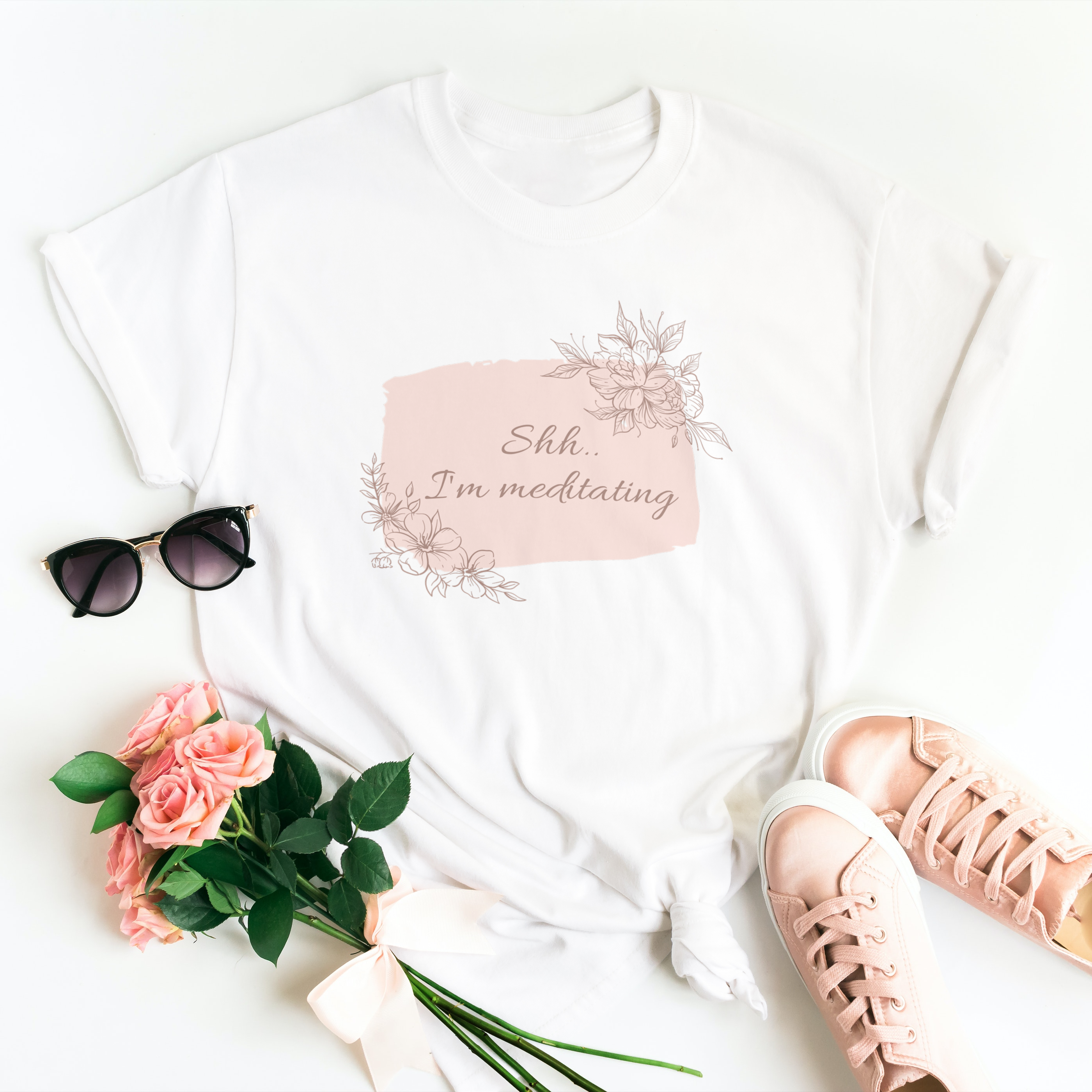 Story of Awakening Lifestyle Community Spirituality Relationships Love Light Meditation Oneness Earth Balance Healing Shop Store Charity Tree Nature Read Write T shirt Tops Tees Clothing Women Horoscope Organic Cotton I Am Meditating Wellness Yoga Quote