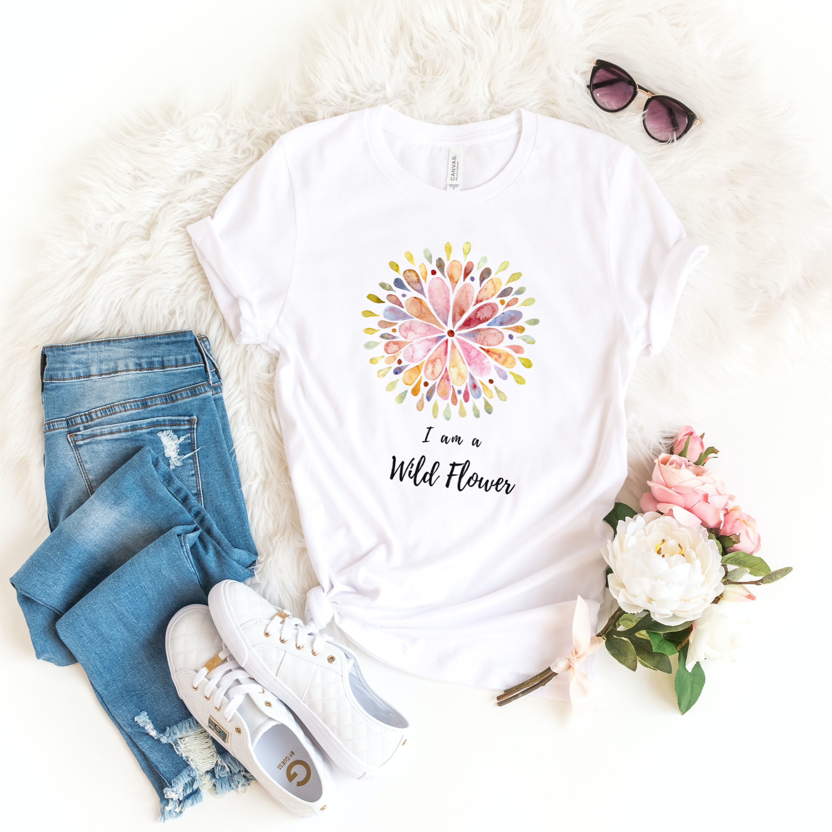 Story of Awakening Lifestyle Community Spirituality Relationships Love Light Meditation Oneness Earth Balance Healing Shop Store Charity Tree Nature Read Write T shirt Tops Tees Clothing Women Horoscope Organic Cotton I Am A Wild Flower Quote