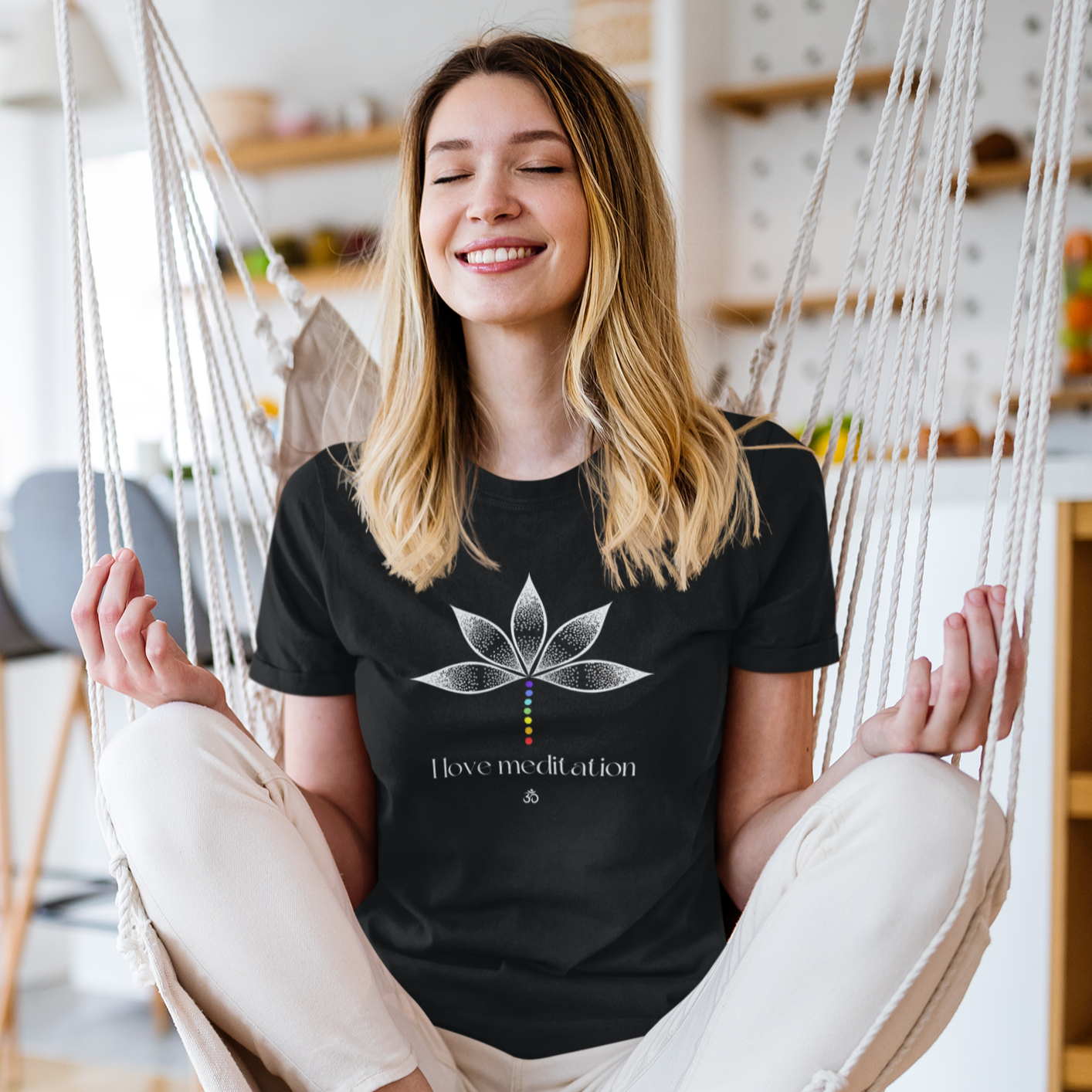 Story of Awakening Lifestyle Community Spirituality Relationships Love Light Meditation Oneness Earth Balance Healing Shop Store Charity Tree Nature Read Write T shirt Tops Tees Clothing Women Horoscope Organic Cotton I Love Meditation Quote