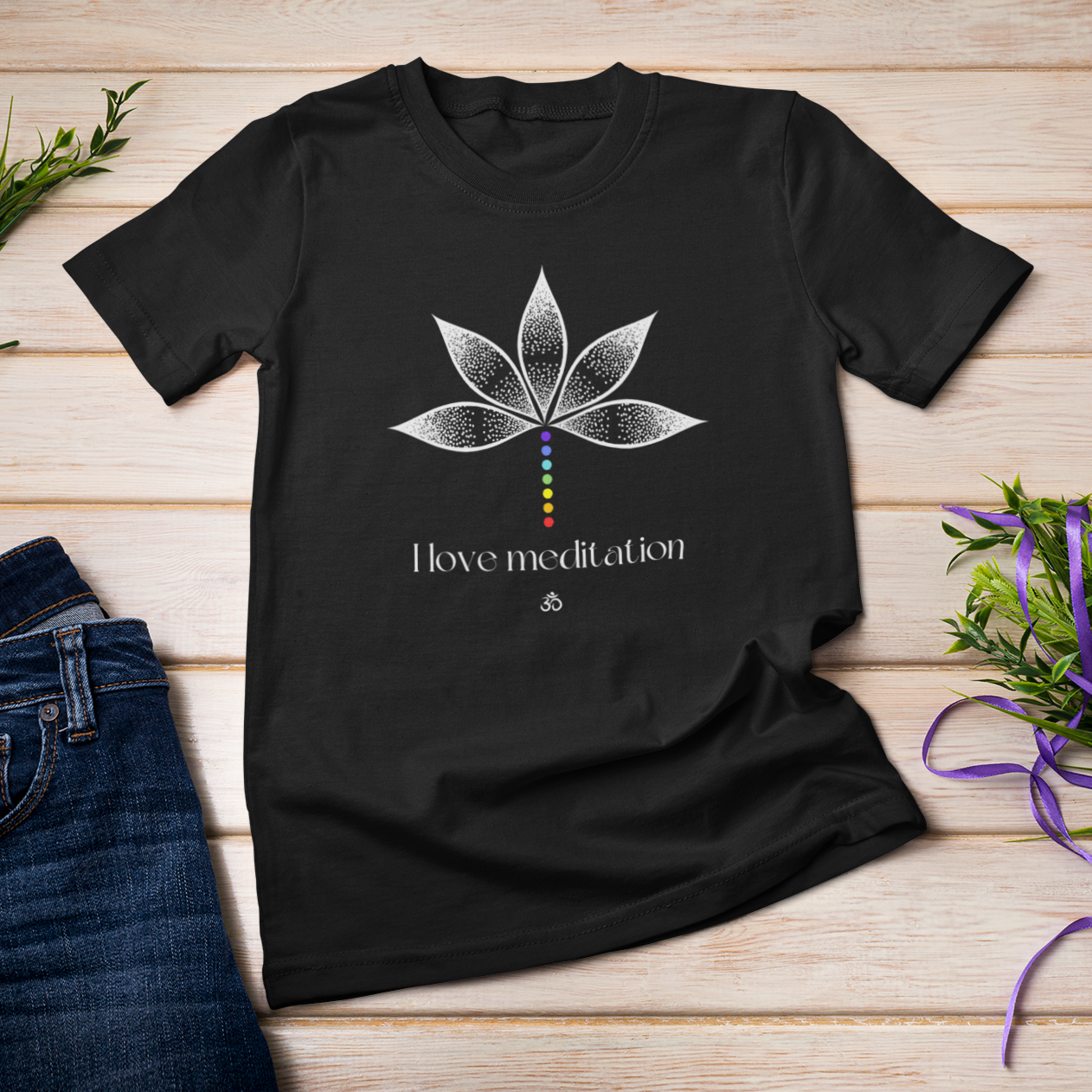 Story of Awakening Lifestyle Community Spirituality Relationships Love Light Meditation Oneness Earth Balance Healing Shop Store Charity Tree Nature Read Write T shirt Tops Tees Clothing Women Horoscope Organic Cotton I Love Meditation Quote