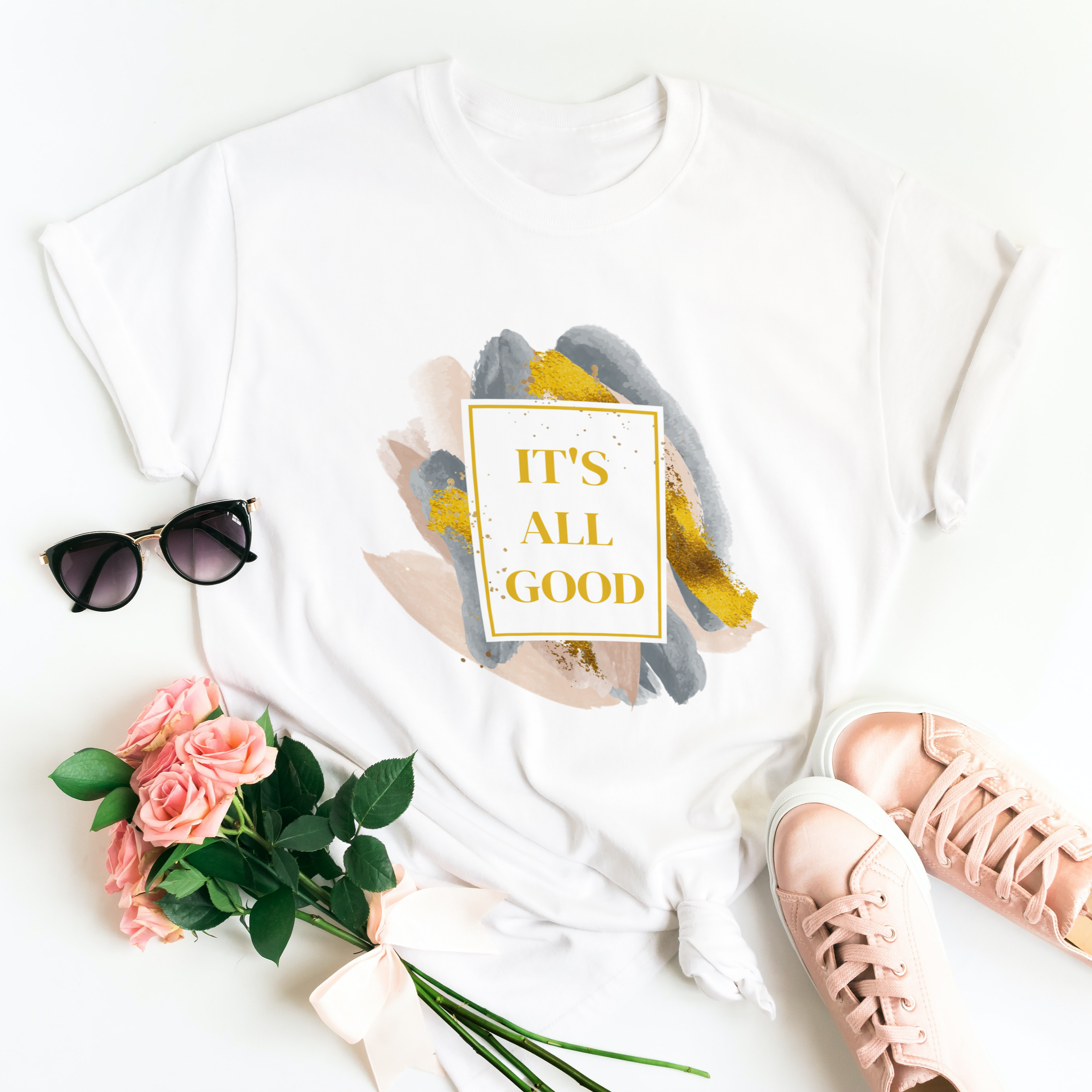 Story of Awakening Lifestyle Community Spirituality Relationships Love Light Meditation Oneness Earth Balance Healing Shop Store Charity Tree Nature Read Write T shirt Tops Tees Clothing Women Horoscope Organic Cotton Its All Good Quote