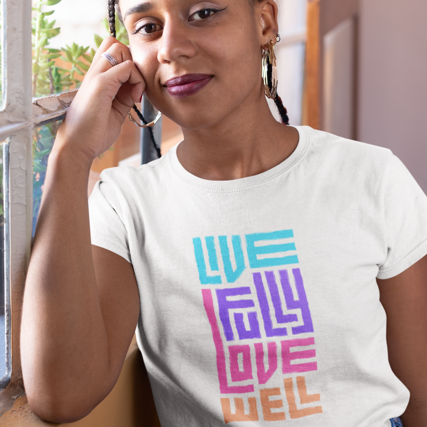 Story of Awakening Lifestyle Community Spirituality Relationships Love Light Meditation Oneness Earth Balance Healing Shop Store Charity Tree Nature Read Write T shirt Tops Tees Clothing Women Horoscope Organic Cotton Live Fully Love Well Quote