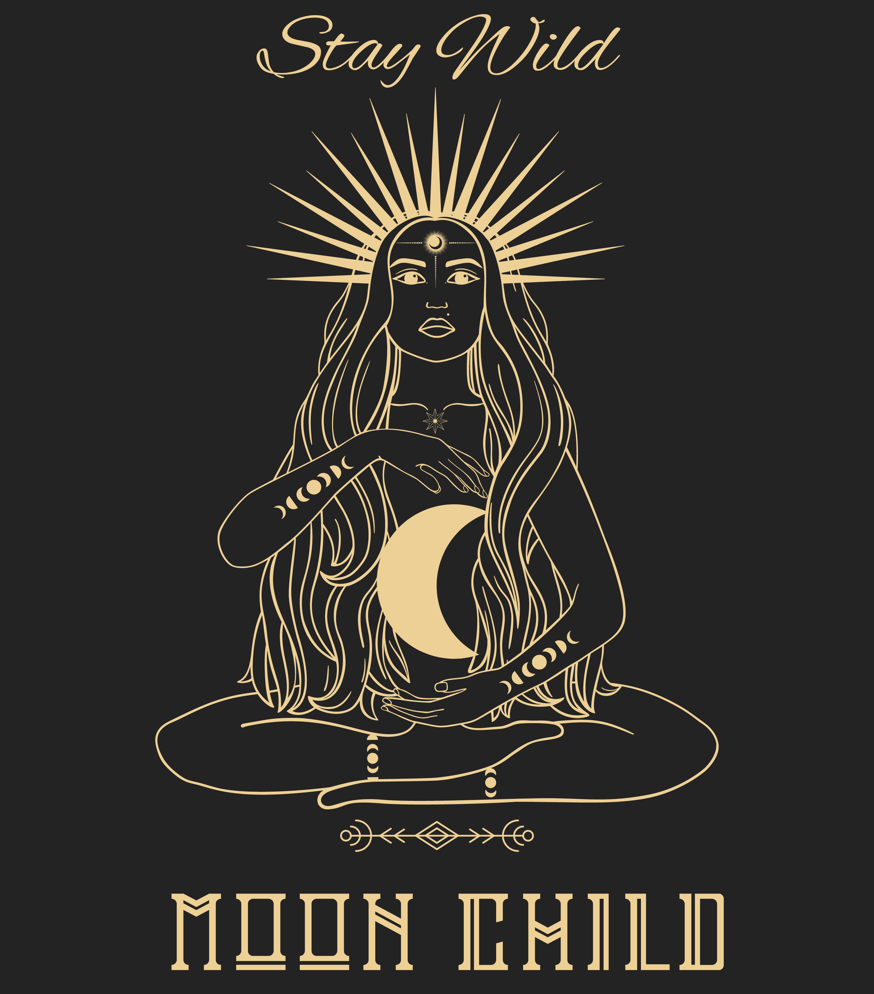 Story of Awakening Lifestyle Community Spirituality Relationships Love Light Meditation Oneness Earth Balance Healing Shop Store Charity Tree Nature Read Write T shirt Tops Tees Clothing Women Horoscope Organic Cotton Stay Wild Moon Child Wicca Witch Quote