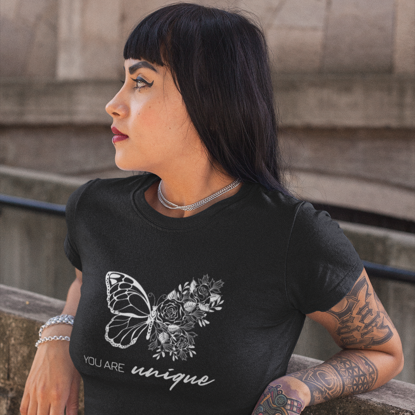 Story of Awakening Lifestyle Community Spirituality Relationships Love Light Meditation Oneness Earth Balance Healing Shop Store Charity Tree Nature Read Write T shirt Tops Tees Clothing Women Horoscope Organic Cotton You Are Unique Butterfly Quote