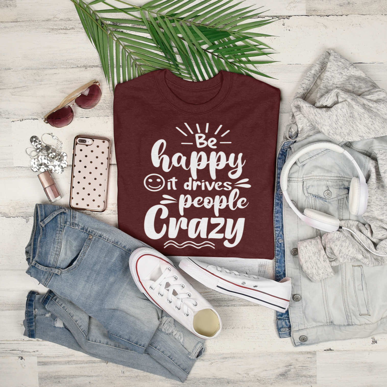 Story of Awakening Lifestyle Community Spirituality Relationships Love Light Meditation Oneness Earth Balance Healing Shop Store Charity Tree Nature Read Write T shirt Tops Tees Clothing Women Horoscope Organic Cotton Be Happy It Drives People Crazy Quote