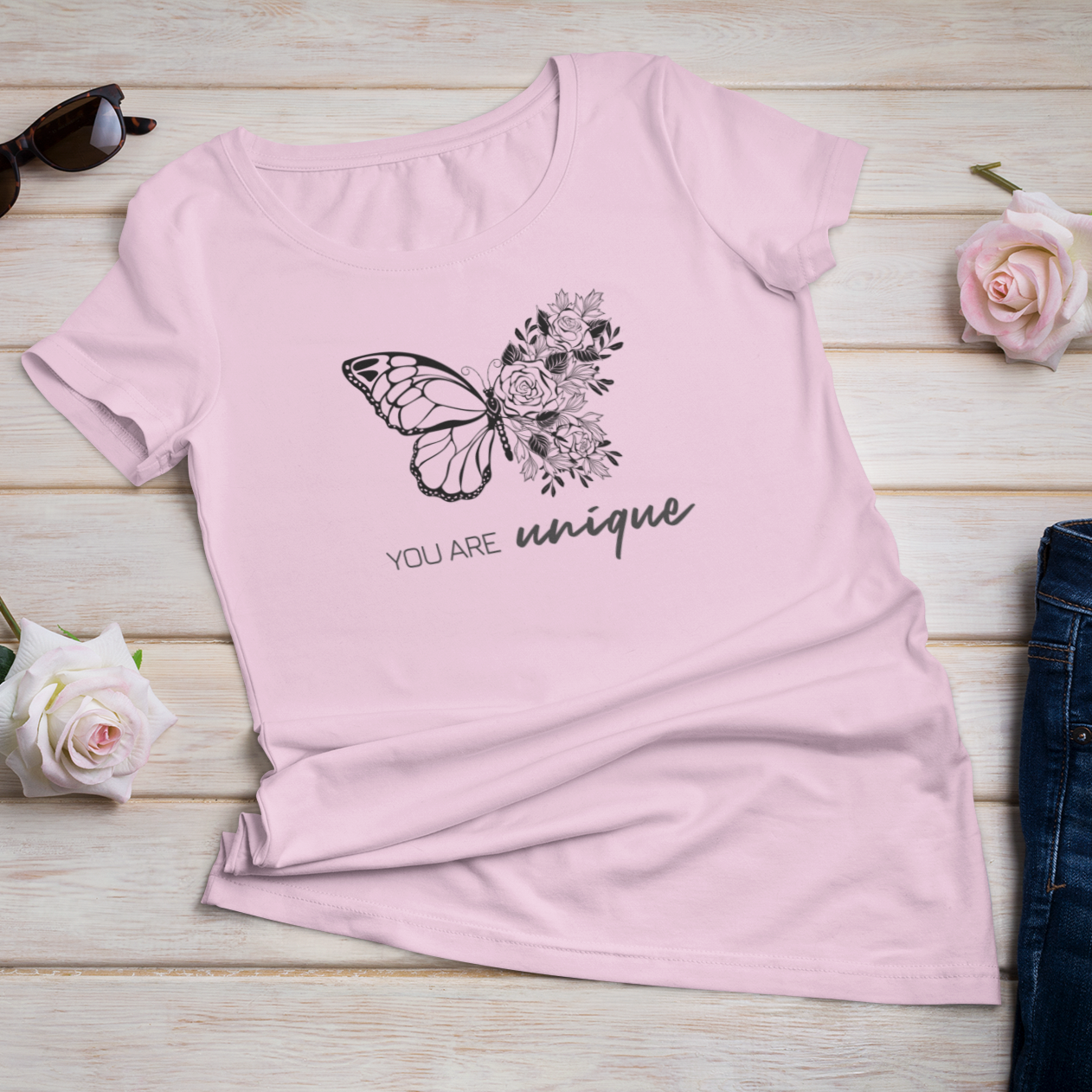 Story of Awakening Lifestyle Community Spirituality Relationships Love Light Meditation Oneness Earth Balance Healing Shop Store Charity Tree Nature Read Write T shirt Tops Tees Clothing Women Horoscope Organic Cotton You Are Unique Butterfly Quote