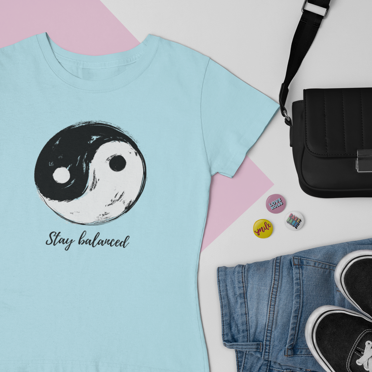 Story of Awakening Lifestyle Community Spirituality Relationships Love Light Meditation Oneness Earth Balance Healing Shop Store Charity Tree Nature Read Write T shirt Tops Tees Clothing Women Horoscope Stay Balanced Quote Yin Yang