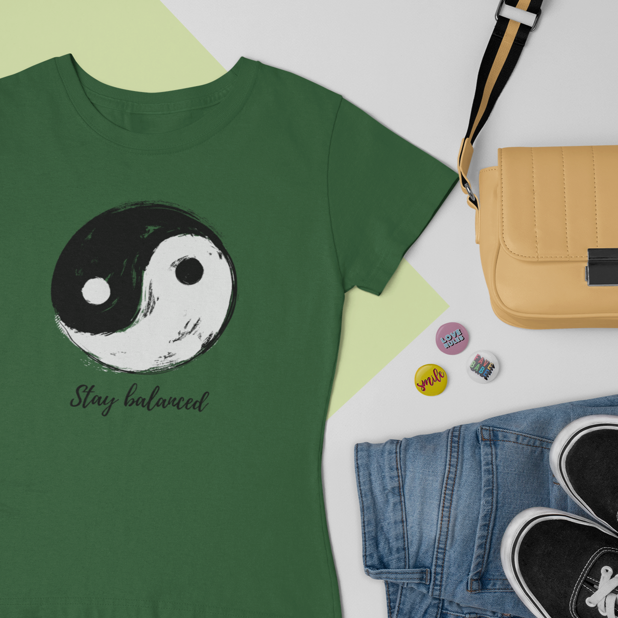 Story of Awakening Lifestyle Community Spirituality Relationships Love Light Meditation Oneness Earth Balance Healing Shop Store Charity Tree Nature Read Write T shirt Tops Tees Clothing Women Horoscope Stay Balanced Quote Yin Yang