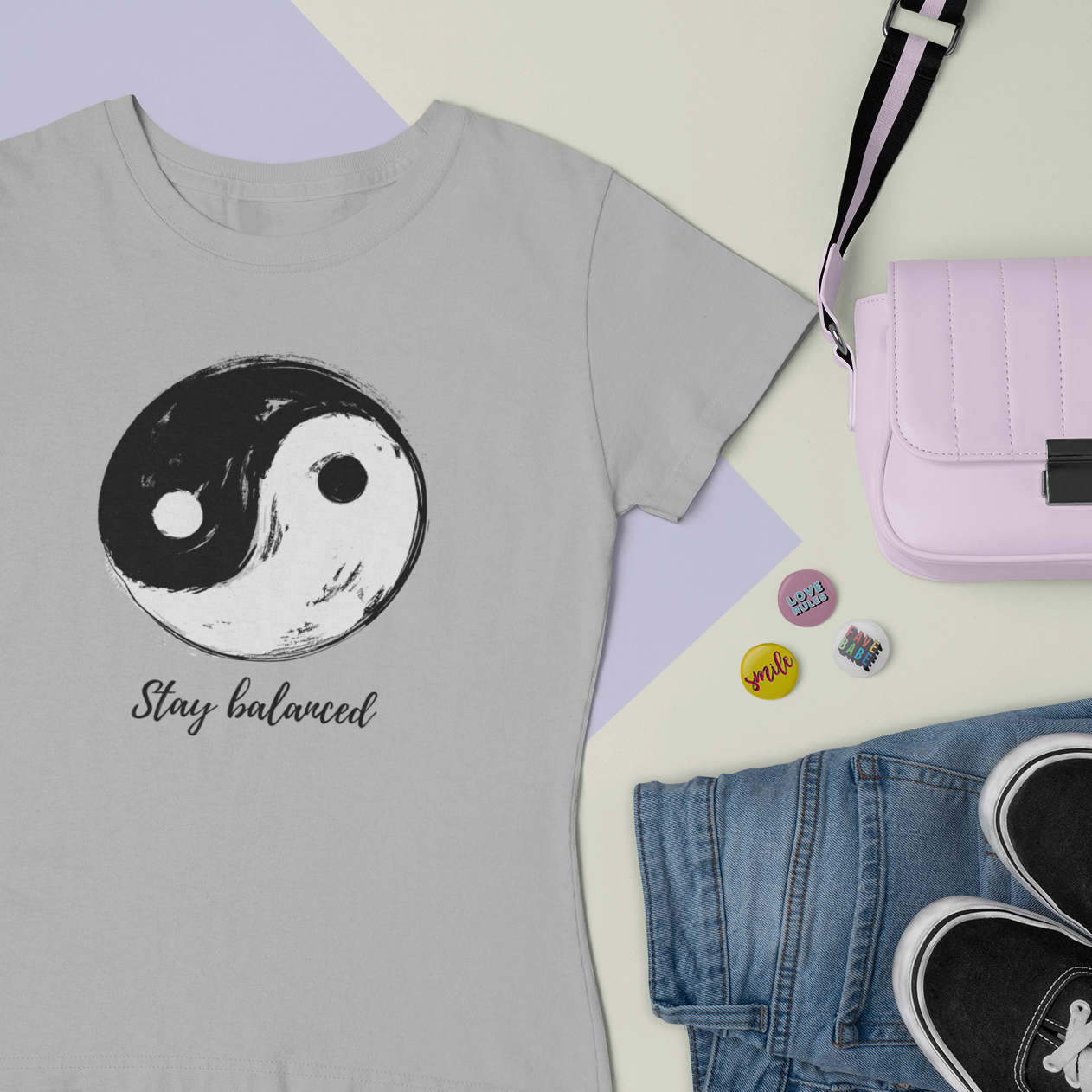 Story of Awakening Lifestyle Community Spirituality Relationships Love Light Meditation Oneness Earth Balance Healing Shop Store Charity Tree Nature Read Write T shirt Tops Tees Clothing Women Horoscope Stay Balanced Quote Yin Yang