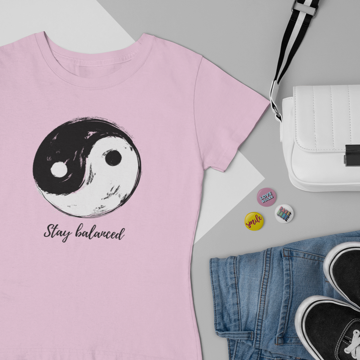 Story of Awakening Lifestyle Community Spirituality Relationships Love Light Meditation Oneness Earth Balance Healing Shop Store Charity Tree Nature Read Write T shirt Tops Tees Clothing Women Horoscope Stay Balanced Quote Yin Yang