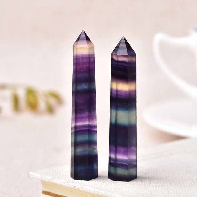Story of awakening. Lifestyle store and community. Crystals and jewelry. Colored Fluorite.