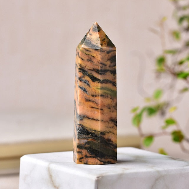 Story of awakening. Lifestyle store and community. Crystals and jewelry. Rainbow Jasper.