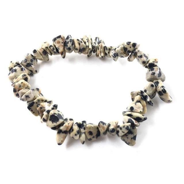 Story of awakening. Lifestyle store and community. Crystals and jewelry. Dalmatian jasper. Justice and Calming.