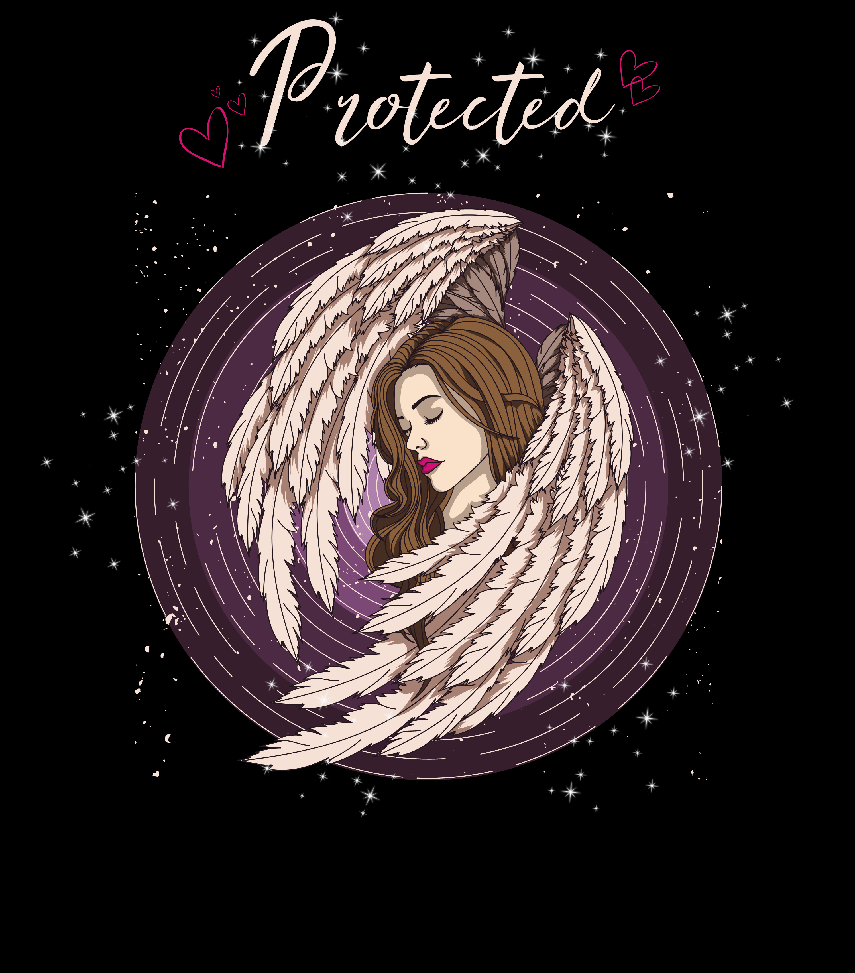 Protected Guardian Angel Organic T-Shirt by Story of Awakening