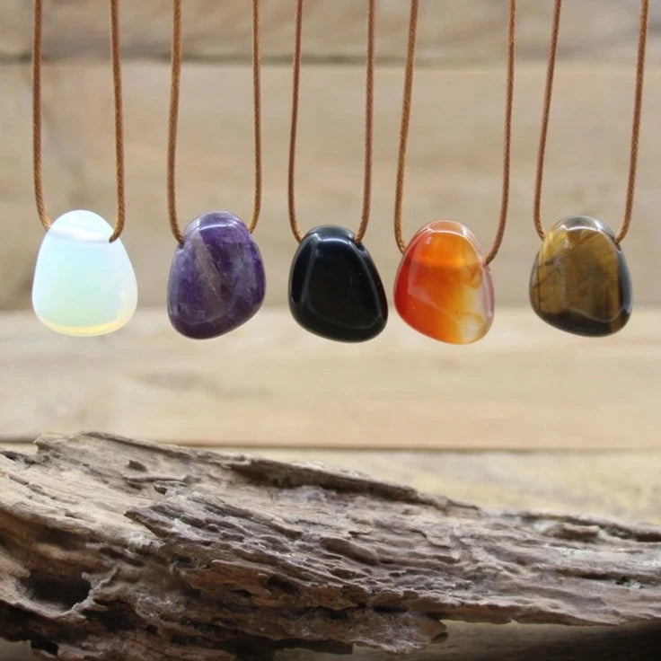 Story of Awakening Spiritual Awakening Natural Crystal Stone Pendant Amethyst