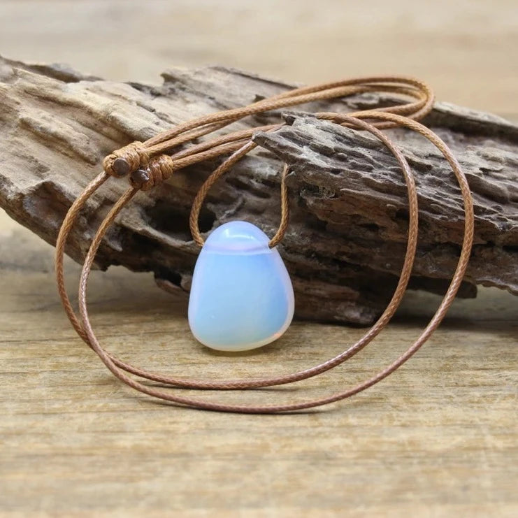 Story of Awakening Spiritual Awakening Natural Crystal Stone Pendant Opalite