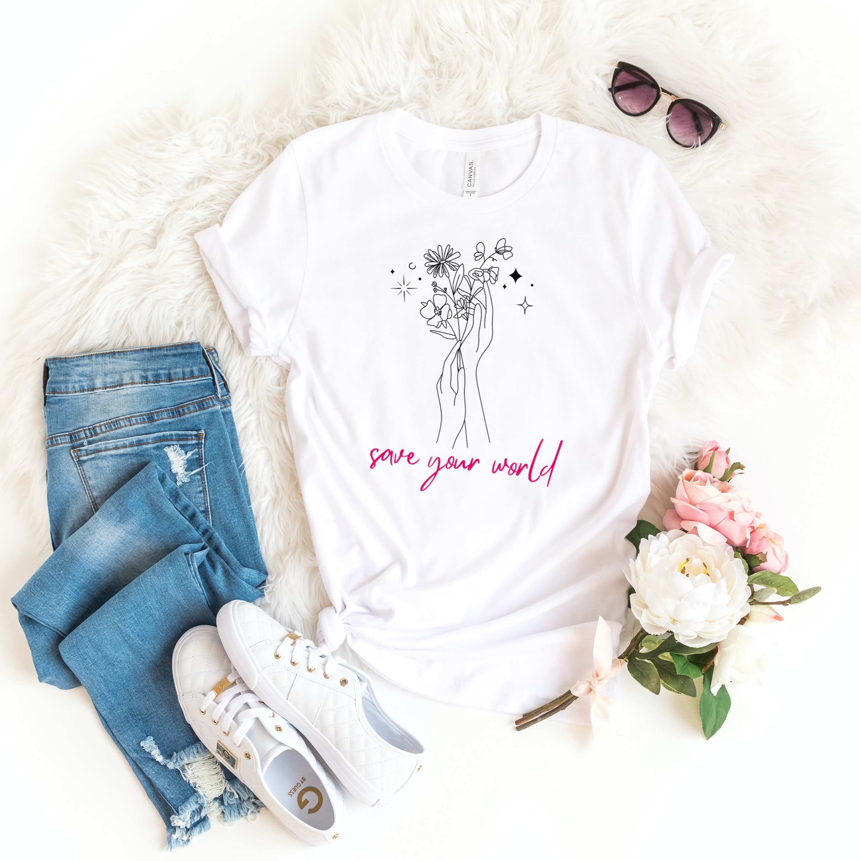 Story of Awakening Lifestyle Community Spirituality Relationships Love Light Meditation Oneness Earth Balance Healing Shop Store Charity Tree Nature Read Write T shirt Tops Tees Clothing Women Horoscope Organic Cotton Save Your World Flowers Quote