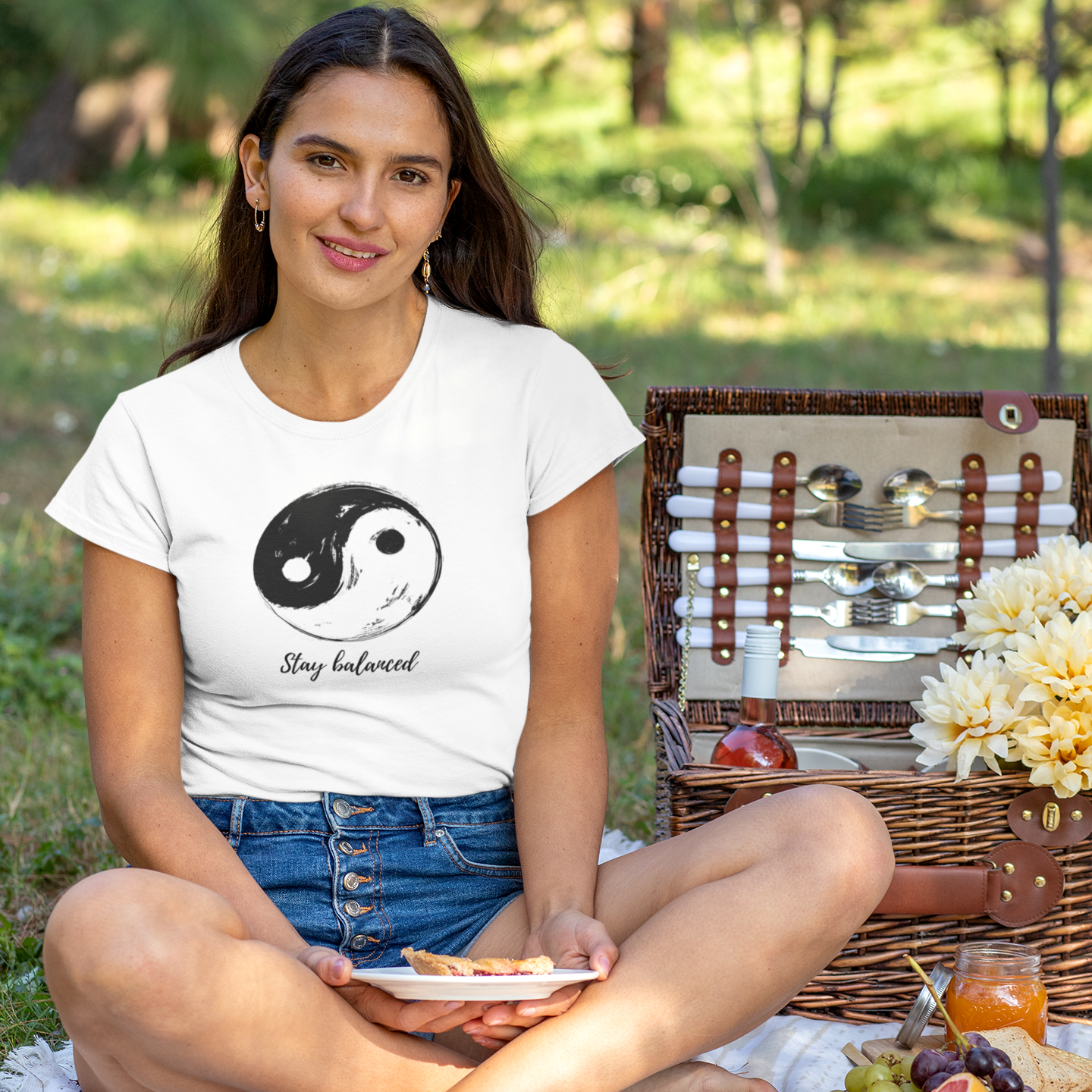 Story of Awakening Lifestyle Community Spirituality Relationships Love Light Meditation Oneness Earth Balance Healing Shop Store Charity Tree Nature Read Write T shirt Tops Tees Clothing Women Horoscope Stay Balanced Quote Yin Yang
