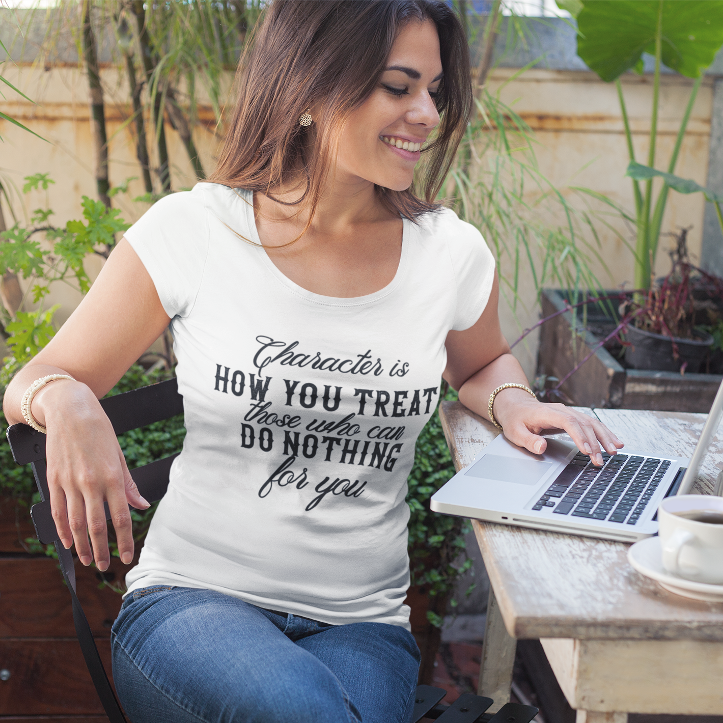 Story of Awakening Lifestyle Community Spirituality Relationships Love Light Meditation Oneness Earth Balance Healing Shop Store Charity Tree Nature Read Write Character Quote T shirt Tops Tees Clothing Women White