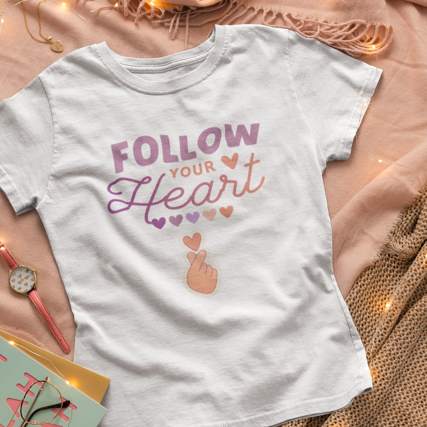 Story of Awakening Lifestyle Community Spirituality Relationships Love Light Meditation Oneness Earth Balance Healing Shop Store Charity Tree Nature Read Write T shirt Tops Tees Clothing Women Horoscope Organic Cotton Follow Your Heart Valentines Day Quote