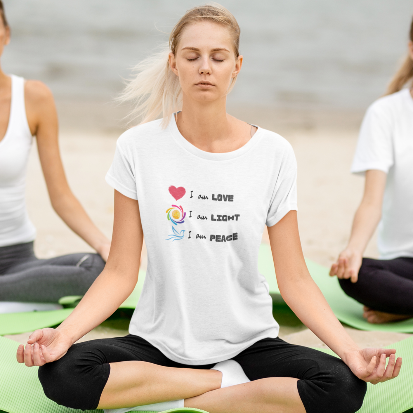 Story of Awakening Lifestyle Community Spirituality Relationships Love Light Meditation Oneness Earth Balance Healing Shop Store Charity Tree Nature Read Write T shirt Tops Tees Clothing Women Horoscope Organic Cotton I Am Love Light Peace Quote