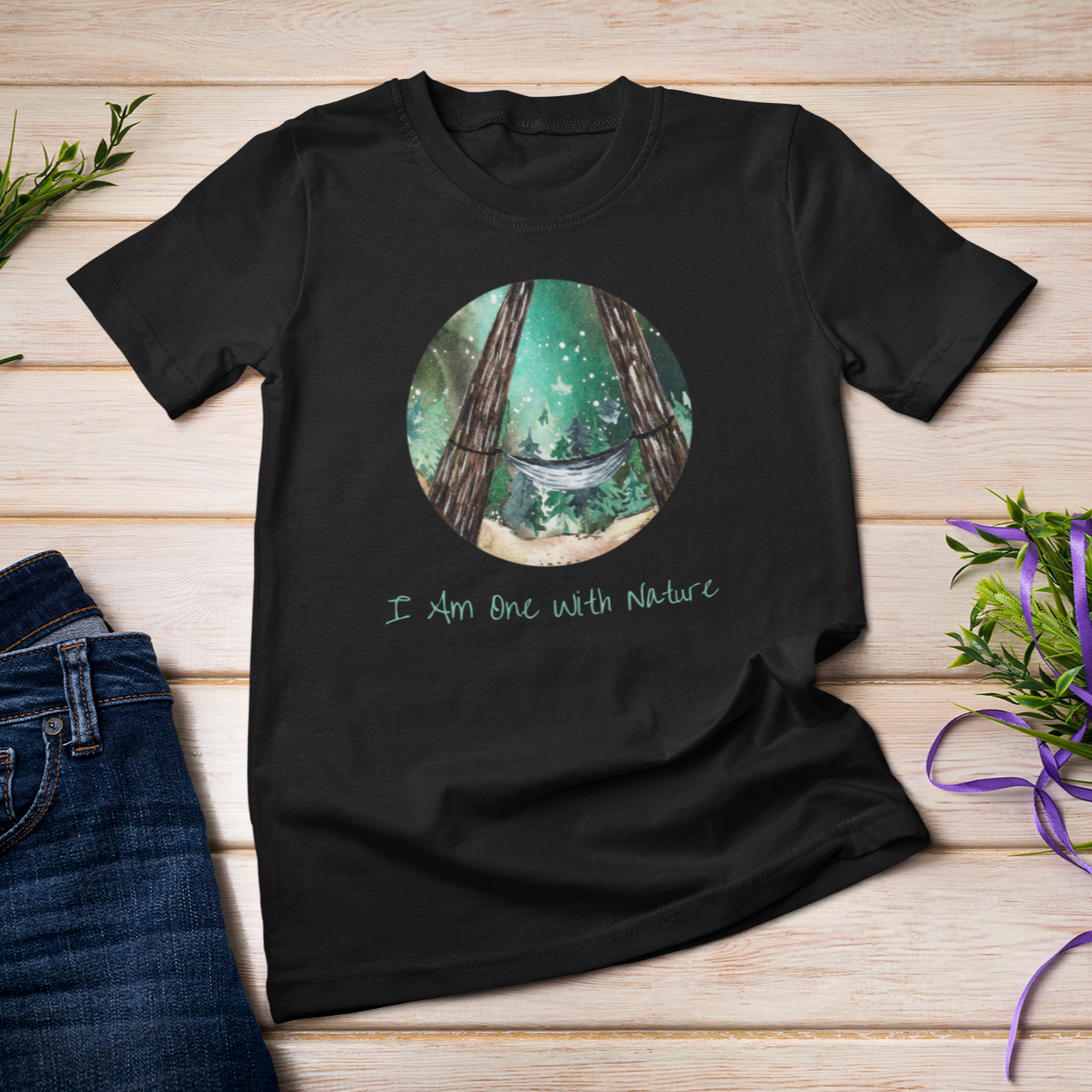 Story of Awakening Lifestyle Community Spirituality Relationships Love Light Meditation Oneness Earth Balance Healing Shop Store Charity Tree Nature Read Write T shirt Tops Tees Clothing Women Horoscope Organic I Am One With Nature Quote