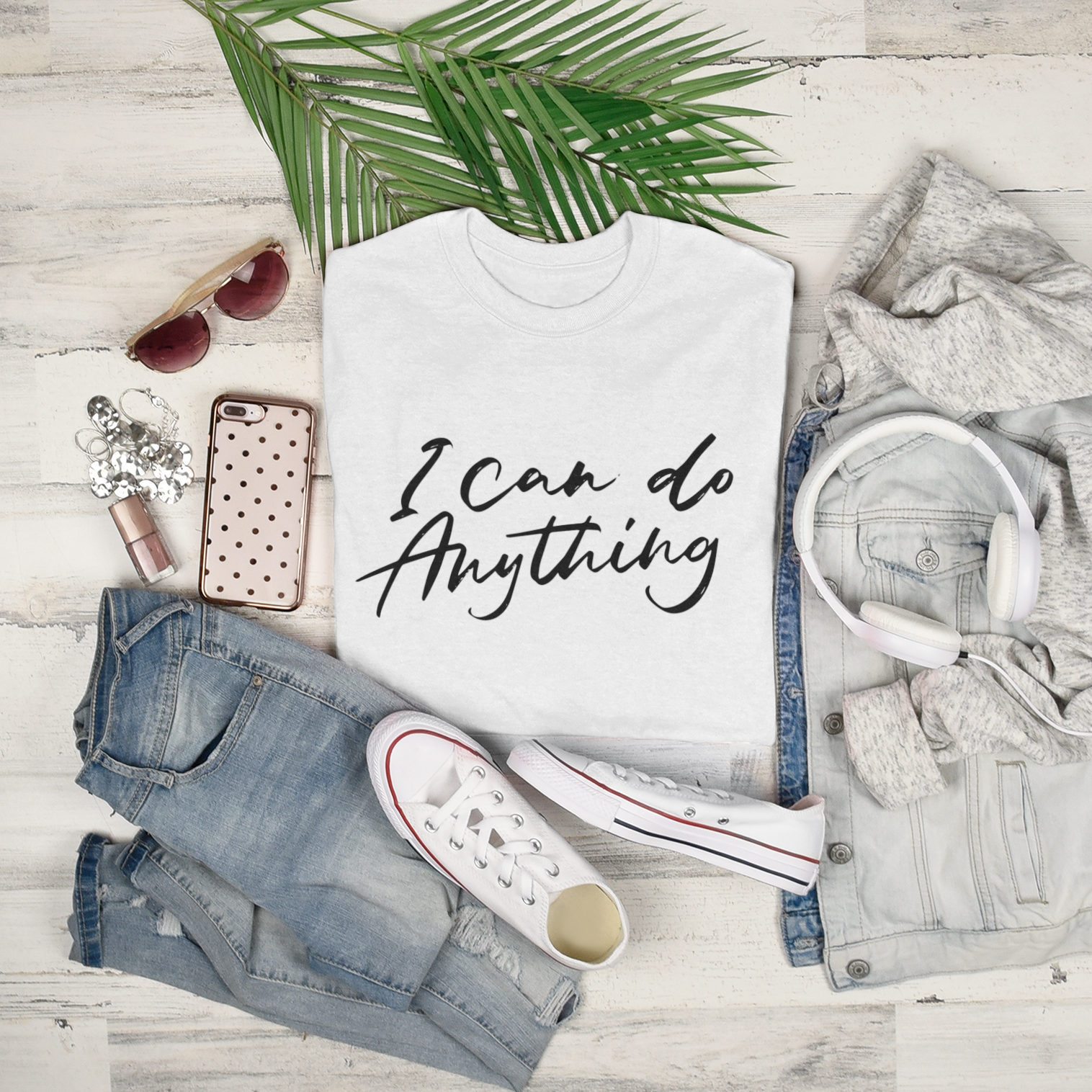 Story of Awakening Lifestyle Community Spirituality Relationships Love Light Meditation Oneness Earth Balance Healing Shop Store Charity Tree Nature Read Write T shirt Tops Tees Clothing Women Horoscope Organic I Can Do Anything Quote White Blue