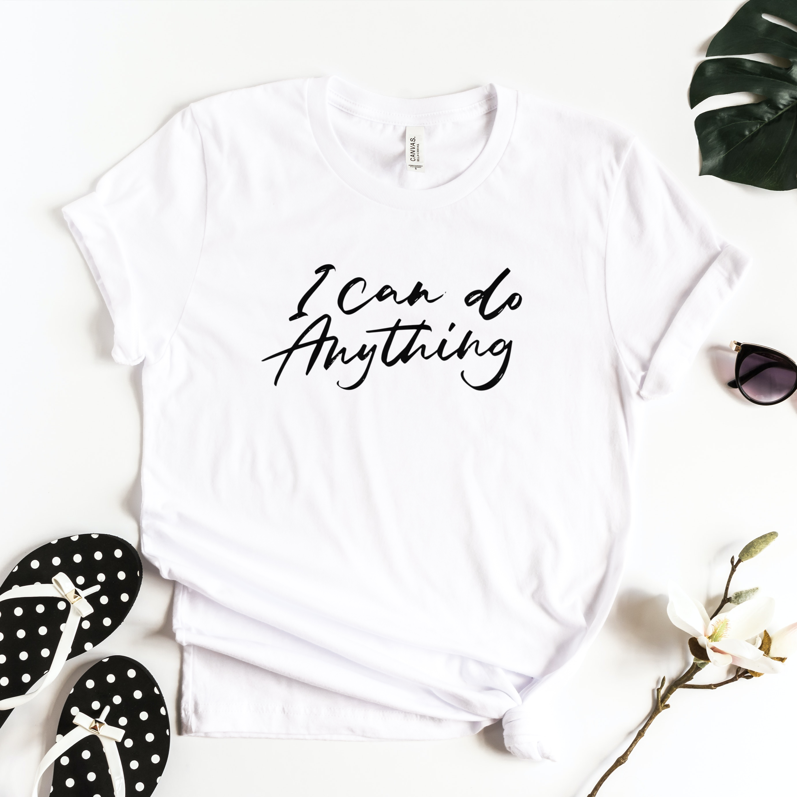 Story of Awakening Lifestyle Community Spirituality Relationships Love Light Meditation Oneness Earth Balance Healing Shop Store Charity Tree Nature Read Write T shirt Tops Tees Clothing Women Horoscope Organic I Can Do Anything Quote White Blue