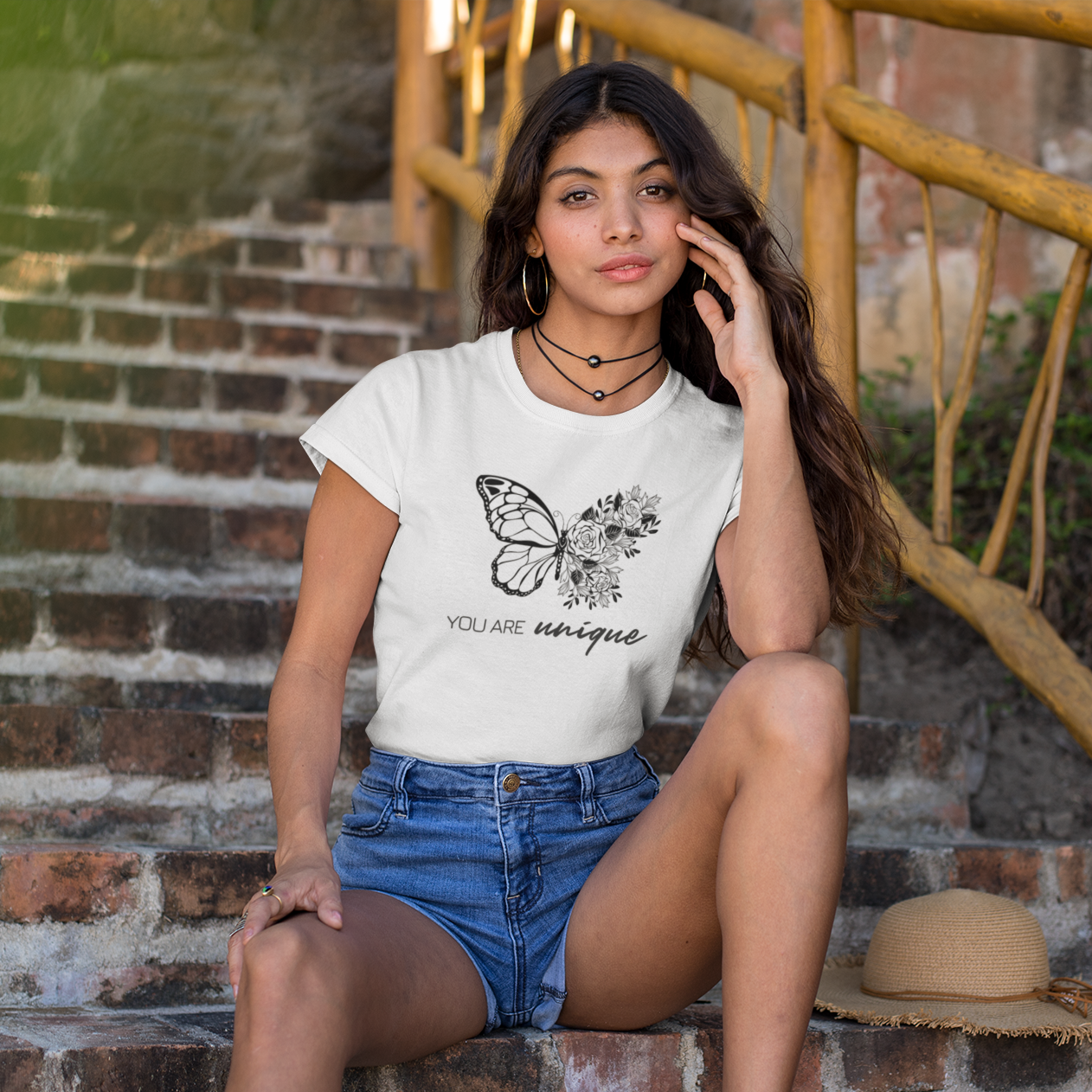 Story of Awakening Lifestyle Community Spirituality Relationships Love Light Meditation Oneness Earth Balance Healing Shop Store Charity Tree Nature Read Write T shirt Tops Tees Clothing Women Horoscope Organic Cotton You Are Unique Butterfly Quote
