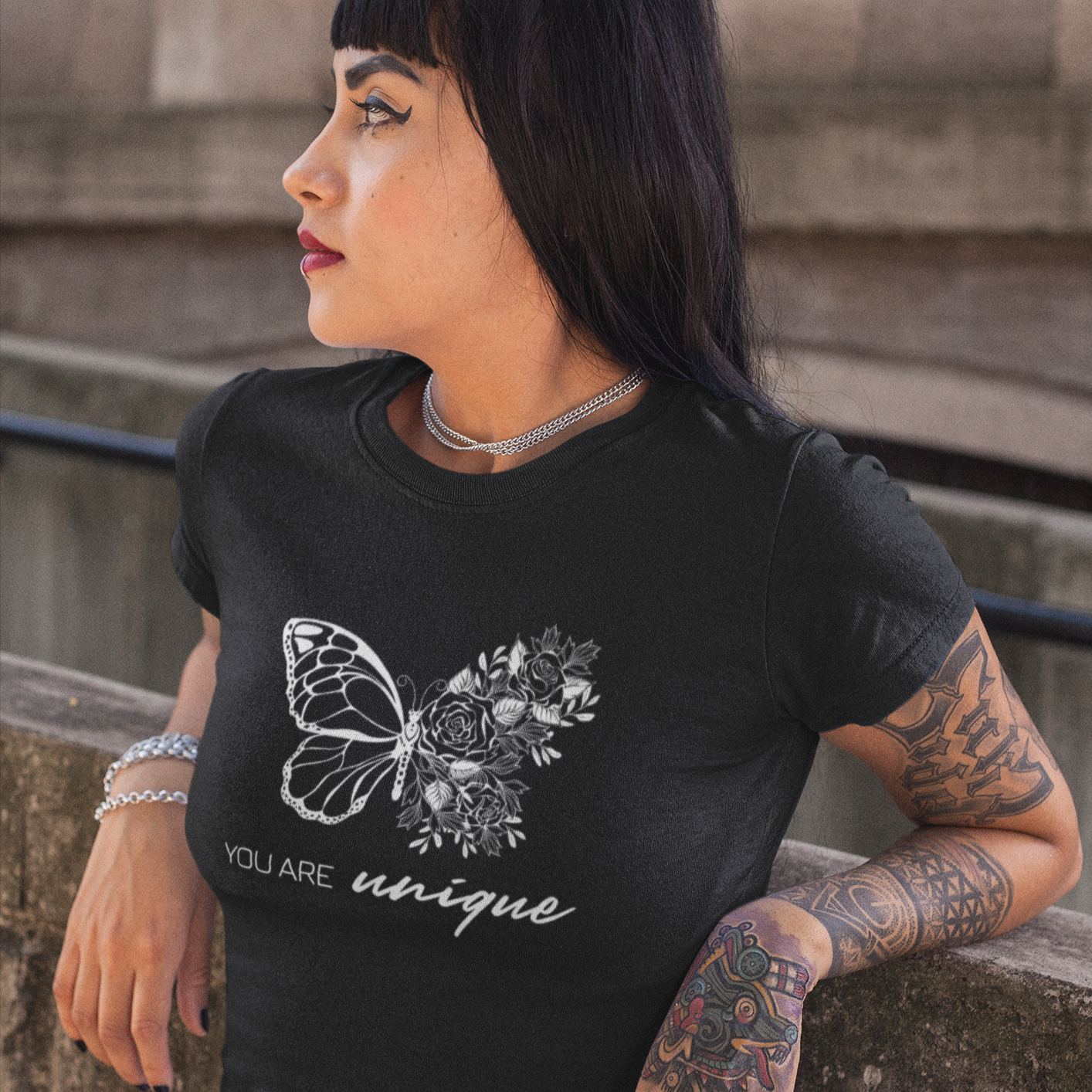 Story of Awakening Lifestyle Community Spirituality Relationships Love Light Meditation Oneness Earth Balance Healing Shop Store Charity Tree Nature Read Write T shirt Tops Tees Clothing Women Horoscope Organic Cotton You Are Unique Butterfly Quote